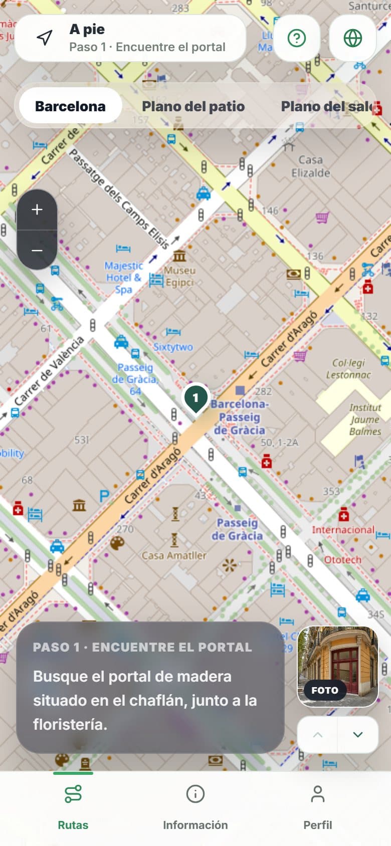 Salón Eixample: Mapa y plano