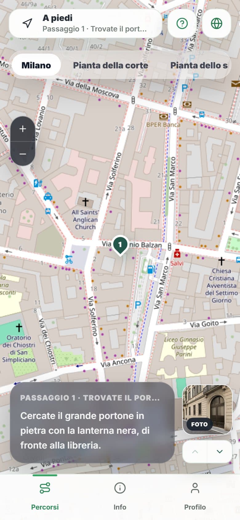 Spazio Brera: Mappa e pianta