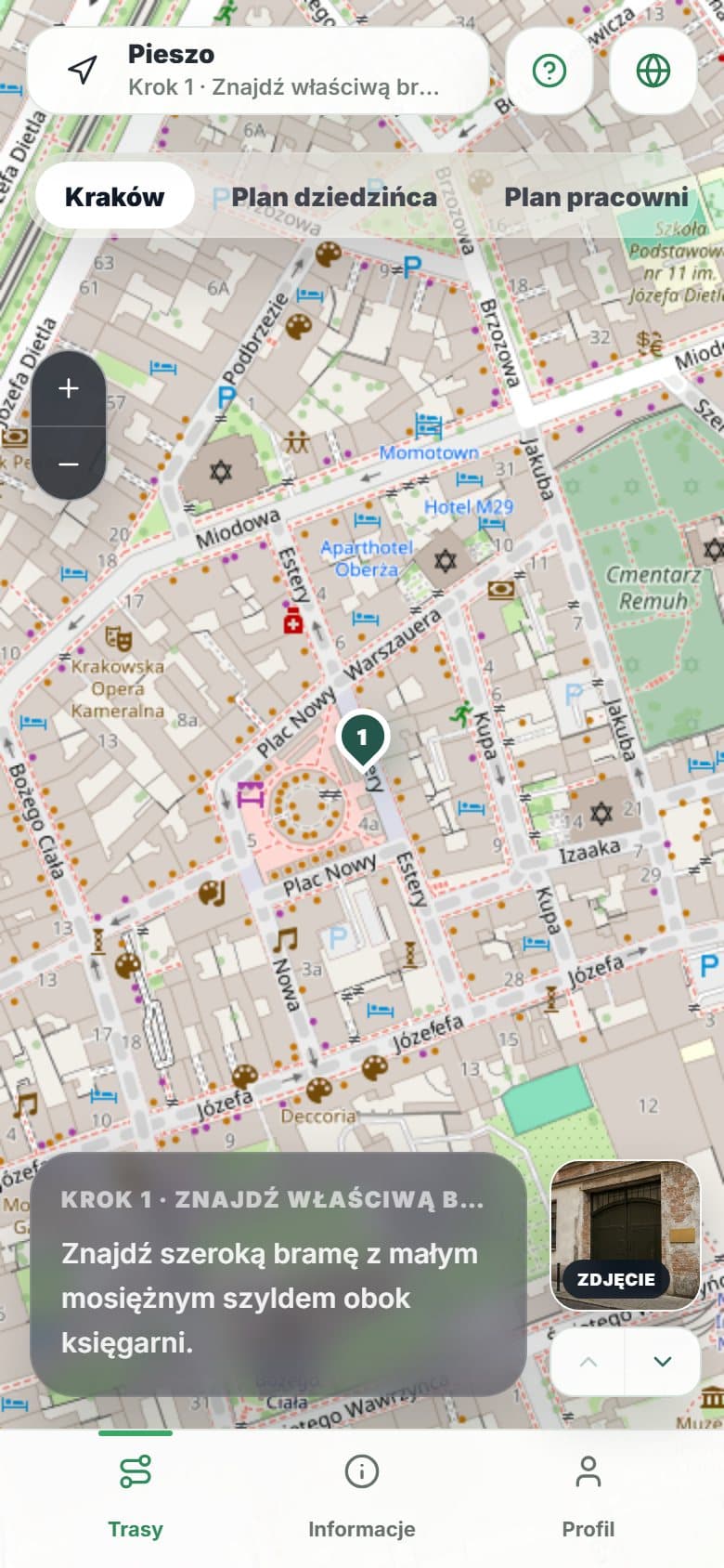 Pracownia Kazimierz: Mapa i plan